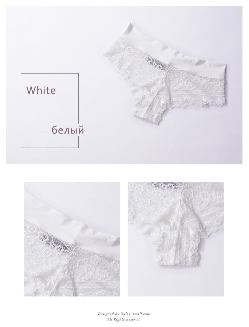 Ultra soft lace thongs from The Clothing Company Sydney, seamless cotton blend underwear with bikini-style design.