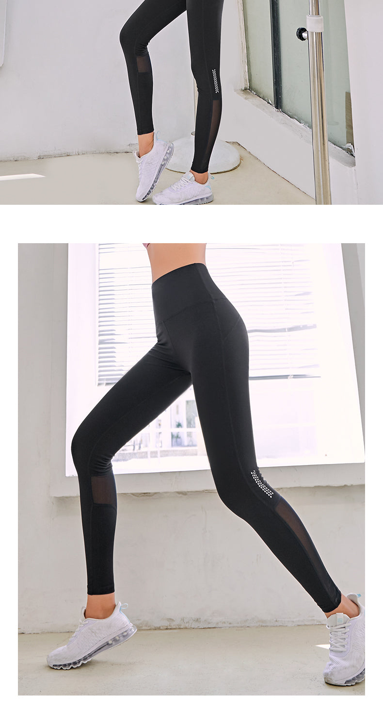 High-waist seamless fitness leggings from The Clothing Company Sydney, designed for running, yoga, and workout sessions.