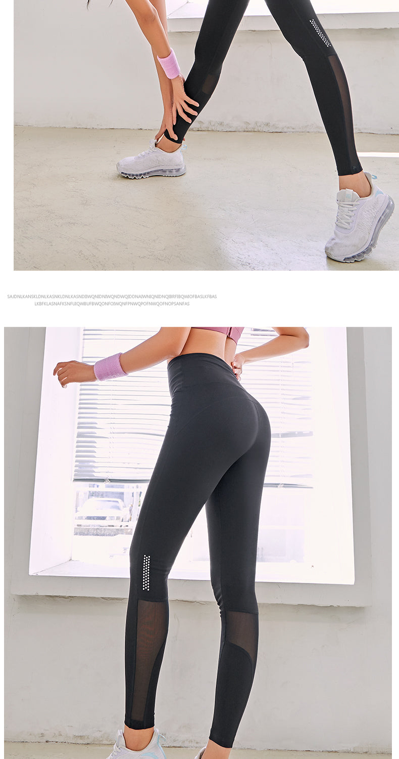 Seamless high-waist fitness leggings by The Clothing Company Sydney, designed for running, yoga, and gym workouts.