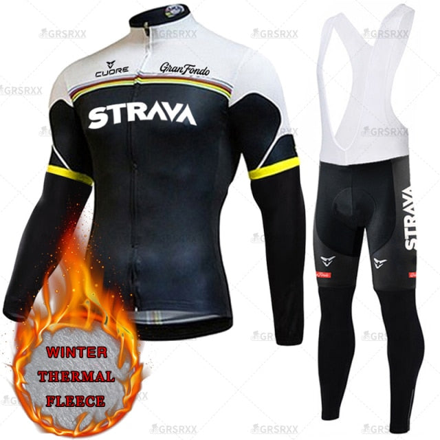 Thermal fleece cycling pants from The Clothing Company Sydney, designed for winter and autumn long sleeve cycling sportswear.