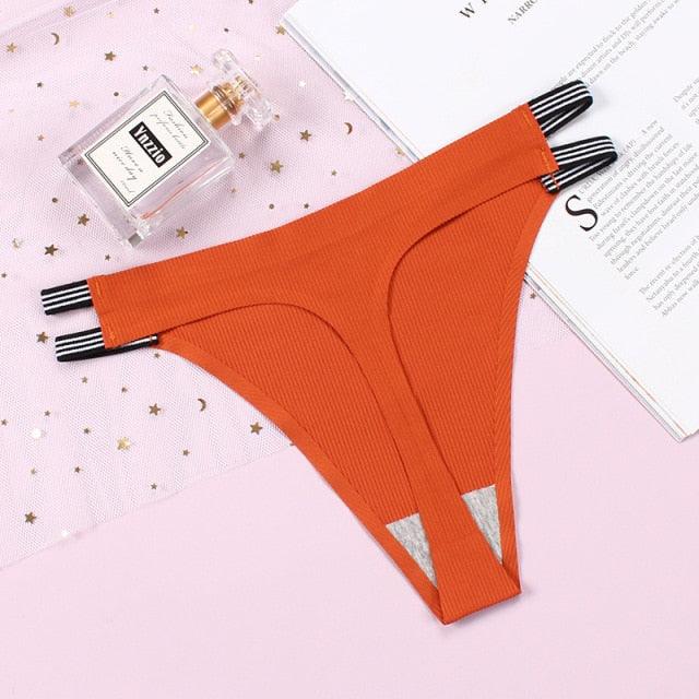 Two-pack seamless thong underwear from The Clothing Company Sydney, featuring comfortable, stylish g-string panties for women.