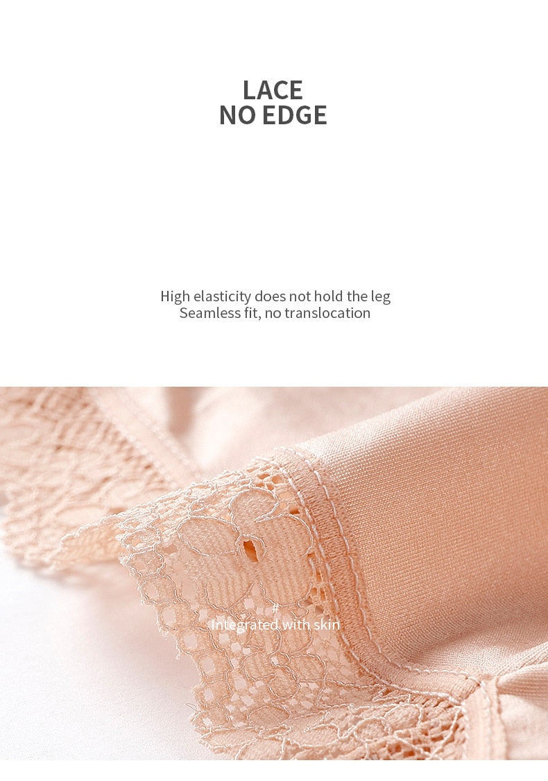 Lace silk satin briefs from The Clothing Company Sydney featuring hollow-out design and comfortable fit.