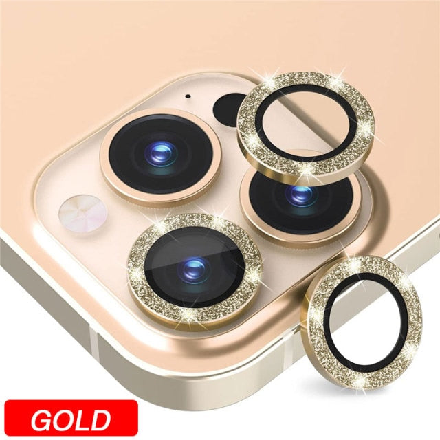 Luxury camera lens protector glass for iPhone 13, 12, 11 Pro Max, by The Clothing Company Sydney, protects rear camera lenses.