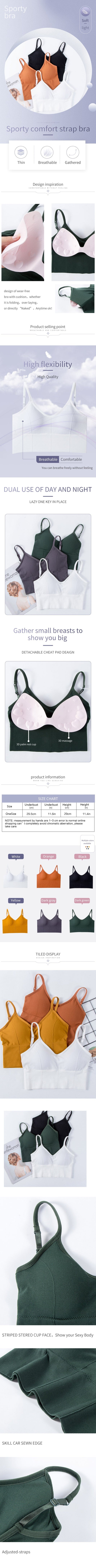 Backless Bralette Active Seamless Padded Lingerie Wireless Long Top Brassiere Bra The Clothing Company Sydney