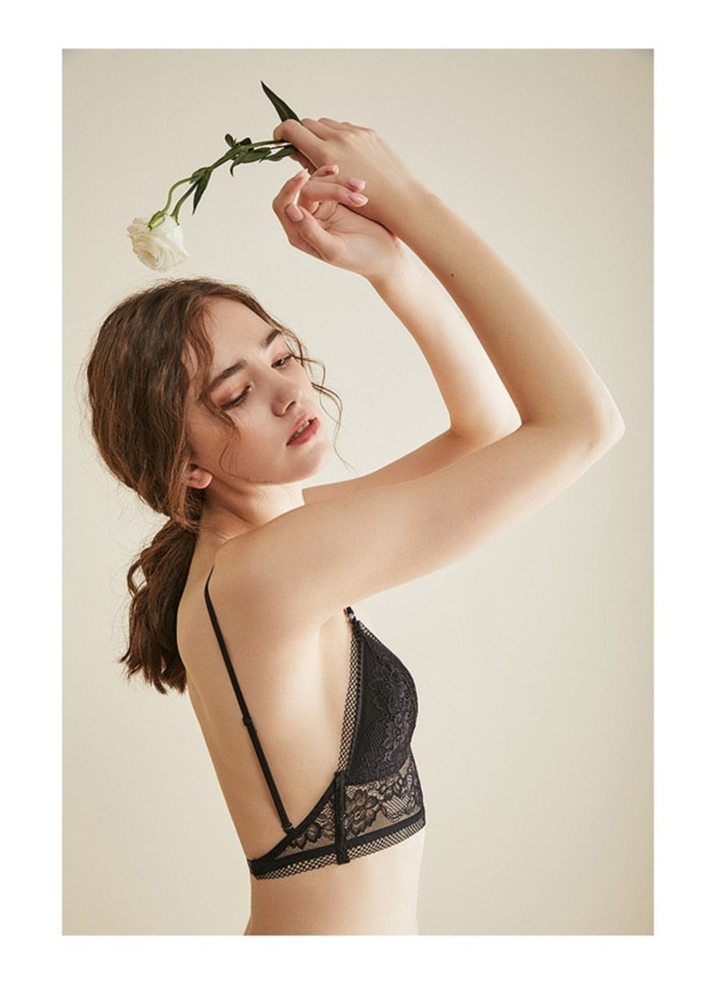 The Clothing Company Sydney bra corset with U-shape back, gather design, push-up style, and backless lingerie bralette.