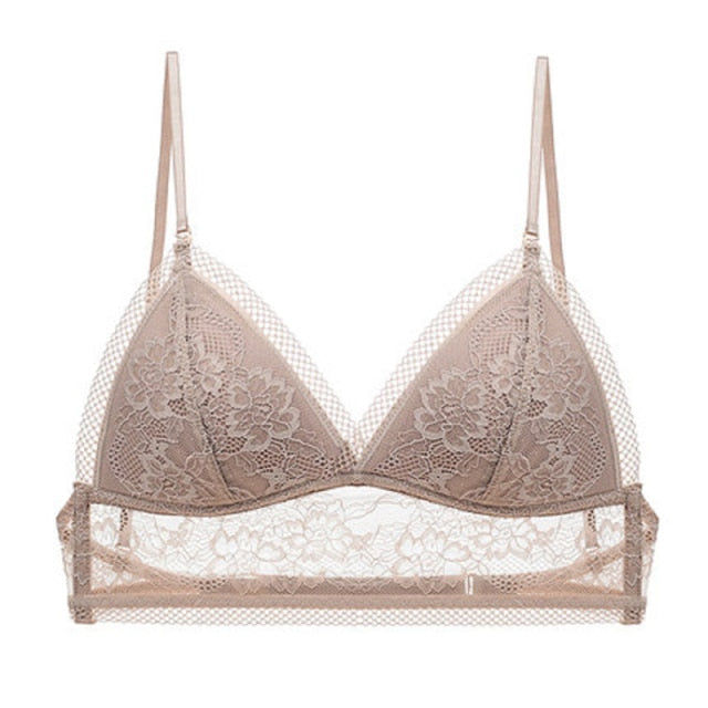 Backless lingerie bralette by The Clothing Company Sydney featuring a U-shape back, gather detail, and push-up support.