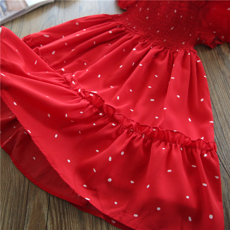 Girls princess summer fairy puff short sleeve dress by The Clothing Company Sydney, ideal for birthday parties and special occasions.
