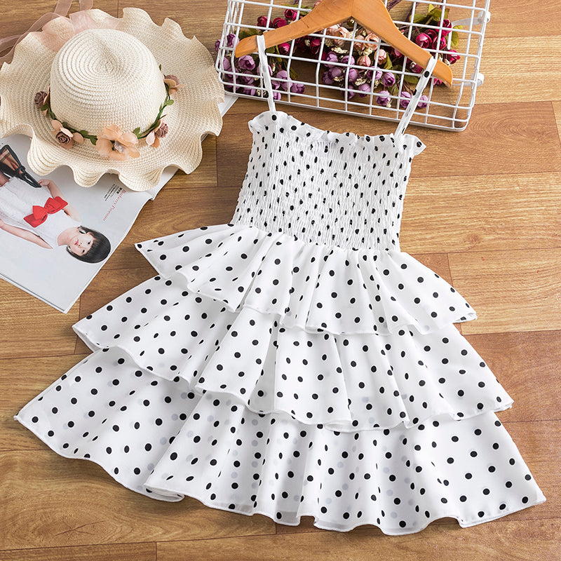 Girls princess fairy puff short sleeve dress by The Clothing Company Sydney, perfect for summer birthday parties and special occasions.