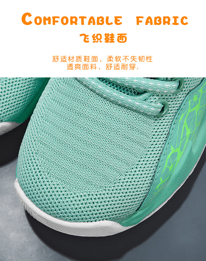 Kids' basketball sneakers by The Clothing Company Sydney, non-slip outdoor trainers for boys and girls, sports shoes for active play.
