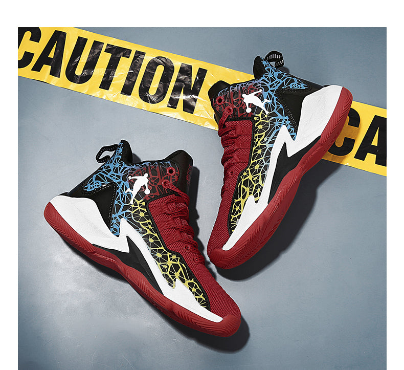 Kids' basketball sneakers by The Clothing Company Sydney, non-slip outdoor trainers for boys and girls, sporty and durable footwear.