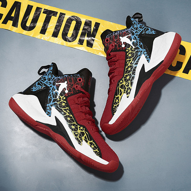Kids' basketball sneakers from The Clothing Company Sydney with non-slip soles, designed for outdoor sports and active play.
