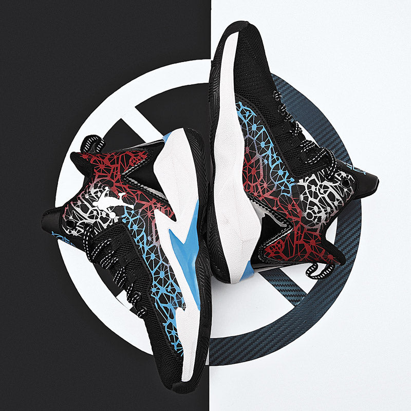 Kids' basketball shoes by The Clothing Company Sydney with non-slip outdoor trainers for boys and girls, featuring sporty design and grip soles.
