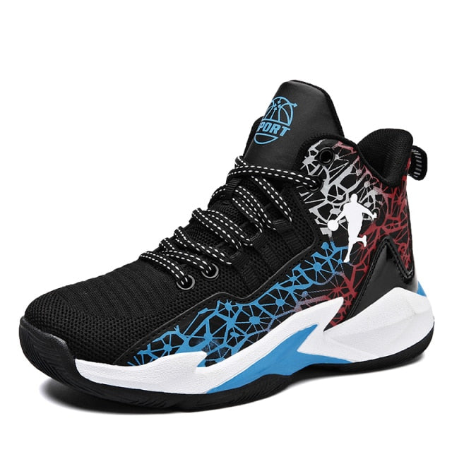 Kids' basketball shoes by The Clothing Company Sydney with non-slip soles, suitable for boys and girls outdoor sports trainers.