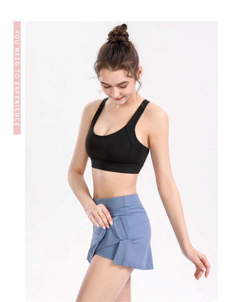 2 In 1 Running Sports Skirts Elastic Loose Quick Dry High Waist Golf Tennis Skorts Gym Yoga Shorts Fitness Sportwear The Clothing Company Sydney