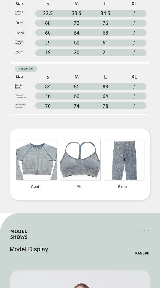 3 Piece High Waist Hip Push Pants Gym Suit Seamless Zipper Sports Yoga Fitness Shaping Activewear The Clothing Company Sydney