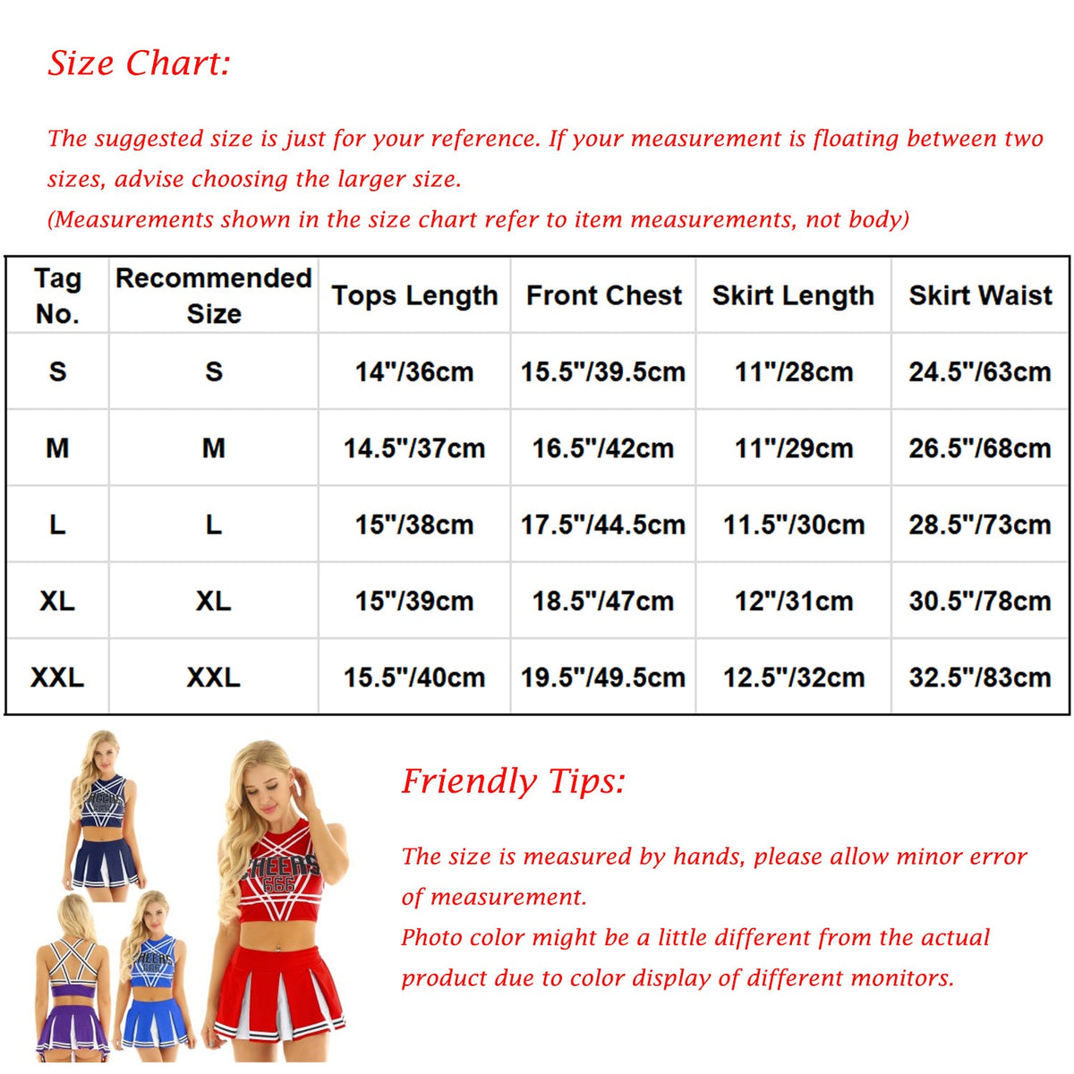 Two-piece cosplay cheerleader lingerie costume set by The Clothing Company Sydney, featuring bright colors and playful design.