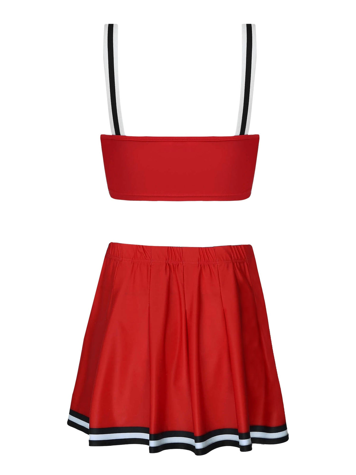 Two-piece cheerleader cosplay lingerie set from The Clothing Company Sydney, featuring playful Halloween costume design.