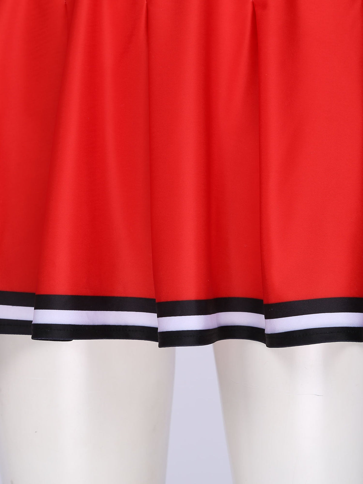 Two-piece cheerleader cosplay lingerie set from The Clothing Company Sydney, Halloween costume with playful uniform design.