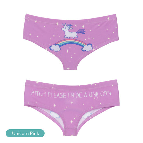3D humorous printed knicker panties underwear in 20 playful designs, featuring colorful and fun lingerie from The Clothing Company Sydney