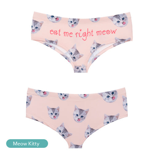 Colorful 3D funny printed knicker panties underwear in 20 designs, from The Clothing Company Sydney, showcasing playful lingerie style.