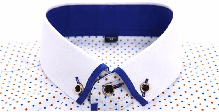 Mens Formal Business Long Sleeved Slim Fit Printed Shirt The Clothing Company Sydney