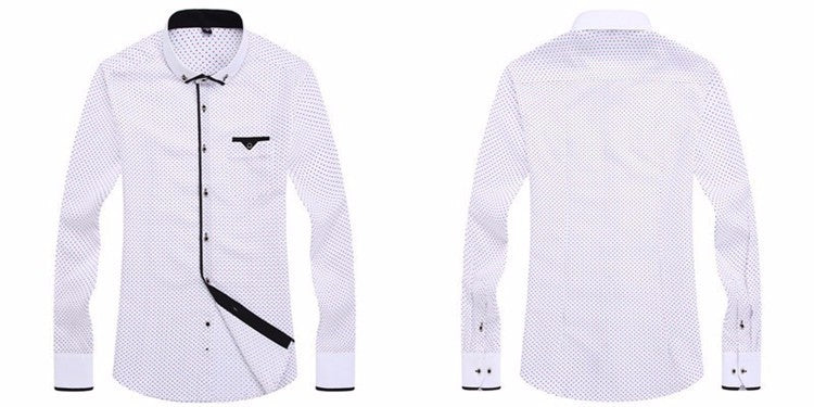 Mens Formal Business Long Sleeved Slim Fit Printed Shirt The Clothing Company Sydney