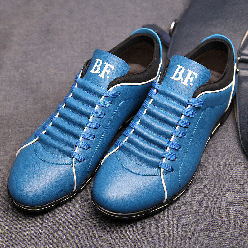 Casual men's leather flat loafers with lace-up design from The Clothing Company Sydney, featuring a sleek, comfortable footwear style.