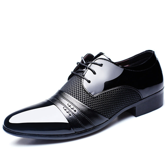 Black and brown breathable low top men's formal shoes by The Clothing Company Sydney, suitable for office and business wear.