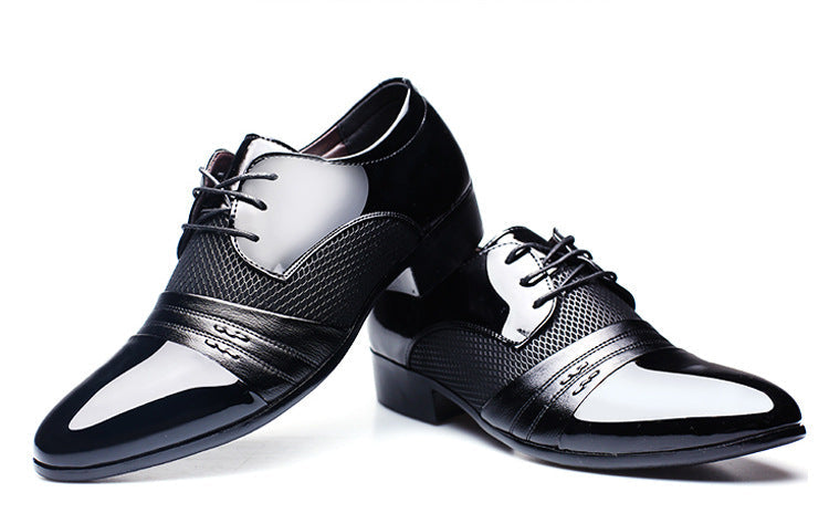 Black and brown breathable low top men's formal shoes by The Clothing Company Sydney, suitable for office and business wear