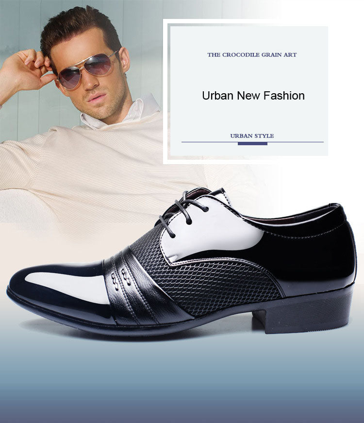Black and brown men's formal low top shoes by The Clothing Company Sydney, breathable leather shoes suitable for office wear.