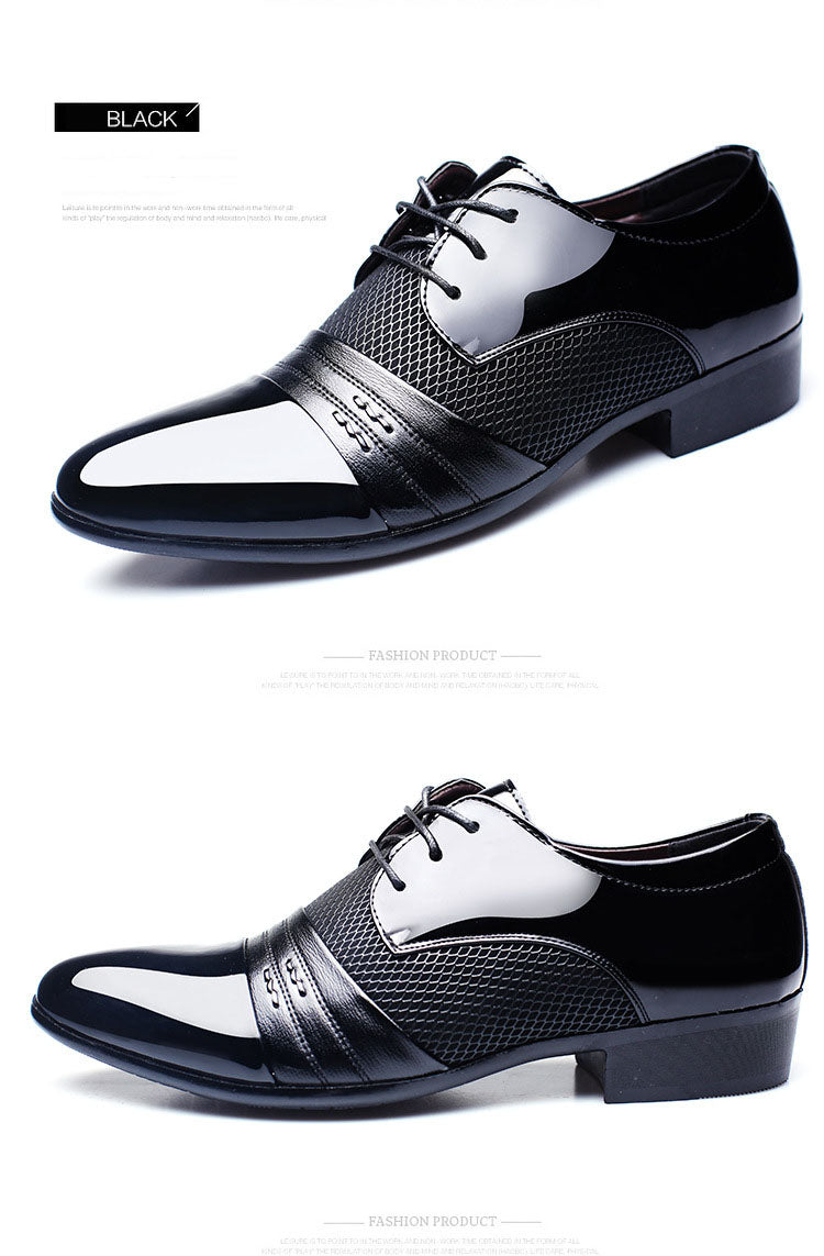 Black and brown breathable low top men's formal shoes from The Clothing Company Sydney, designed for office and business wear.