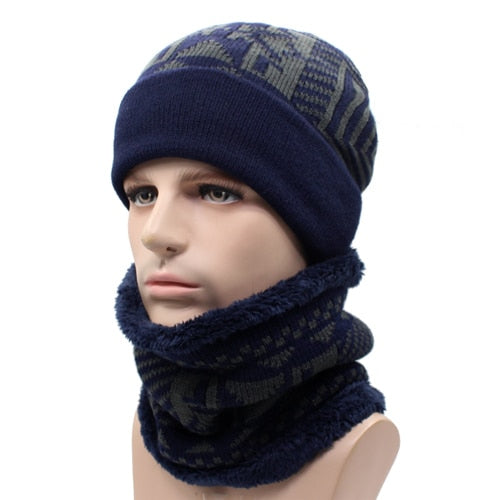 Winter knitted beanie and scarf set by The Clothing Company Sydney, featuring cozy, stylish accessories for cold weather.