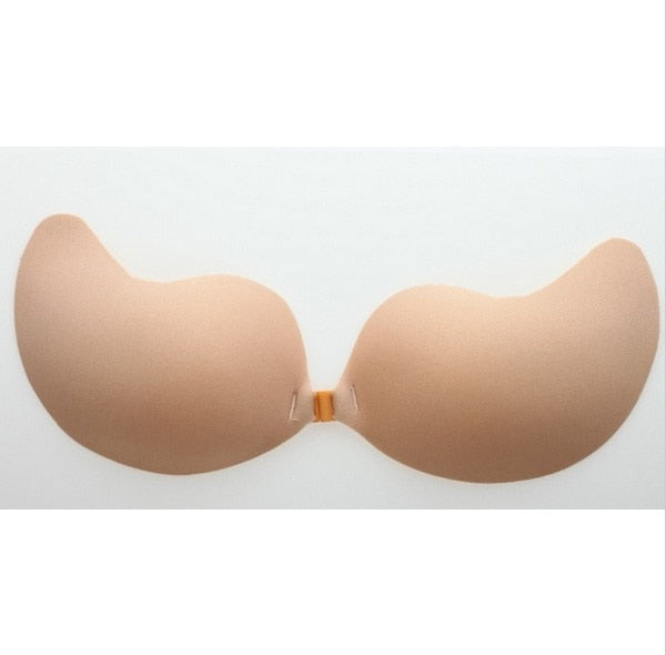 Silicone strapless push-up invisible bra from The Clothing Company Sydney, backless seamless lingerie for a smooth fit.
