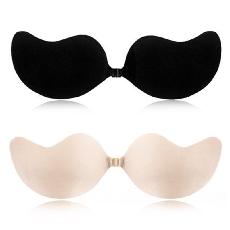 Silicone strapless push-up backless seamless bra by The Clothing Company Sydney shown in the product image.