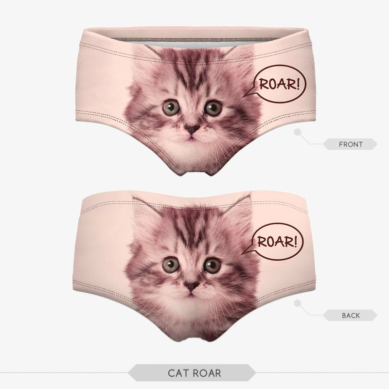 Funny printed 3D knicker panties by The Clothing Company Sydney featuring 20 playful lingerie designs.