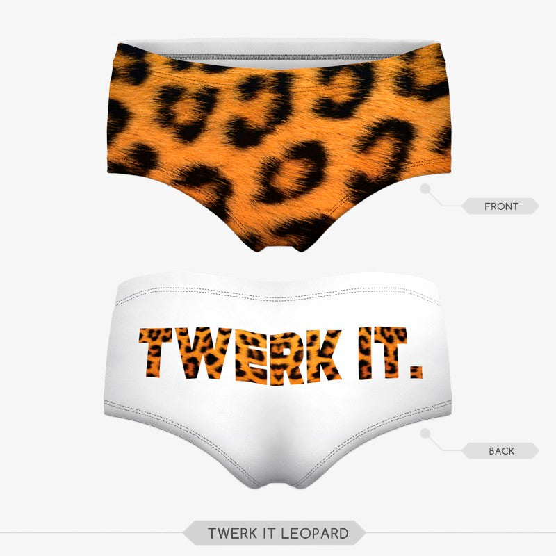 3D humorous printed knicker panties underwear from The Clothing Company Sydney featuring 20 fun and colorful designs.