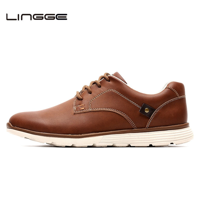 Faux leather flat casual shoes with lace-up design from The Clothing Company Sydney, showcasing a sleek, modern style.