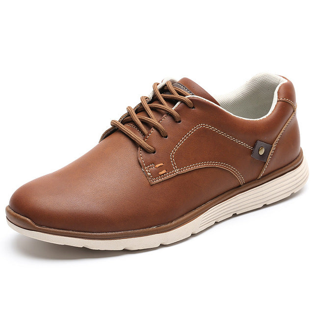 Faux leather flat lace-up casual shoes by The Clothing Company Sydney, stylish and comfortable footwear for everyday wear.