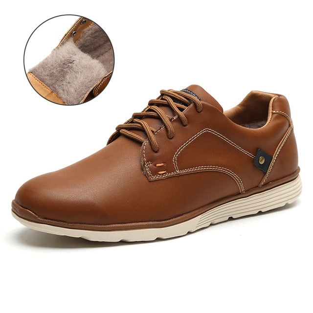 Faux leather flat lace-up casual shoes from The Clothing Company Sydney, featuring a sleek, minimalist design and comfortable fit.
