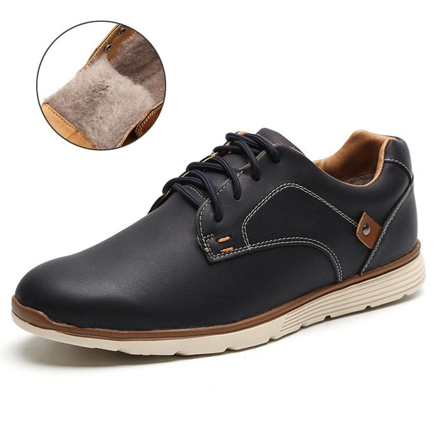 Faux leather flat lace-up casual shoes by The Clothing Company Sydney, featuring a sleek design and comfortable fit.