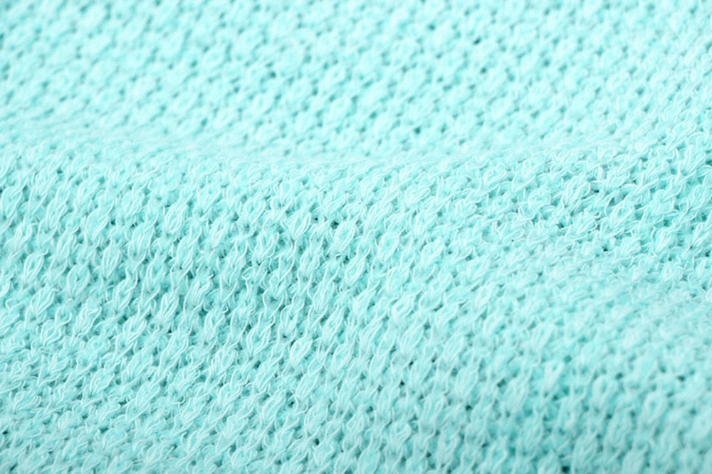 Plus size autumn winter knitting casual long sleeve loose sweater from The Clothing Company Sydney, displayed on a hanger.