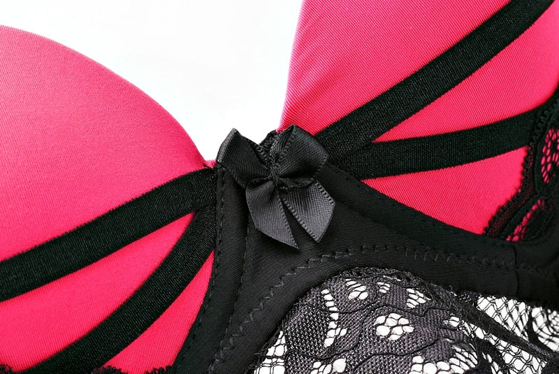 Lace hollow bra and G-string thong lingerie set from The Clothing Company Sydney, featuring delicate lace details and a sexy fit.
