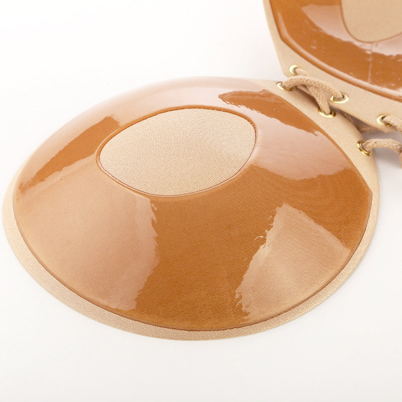 Seamless strapless silicone push-up bra from The Clothing Company Sydney, wire-free and invisible under clothing.