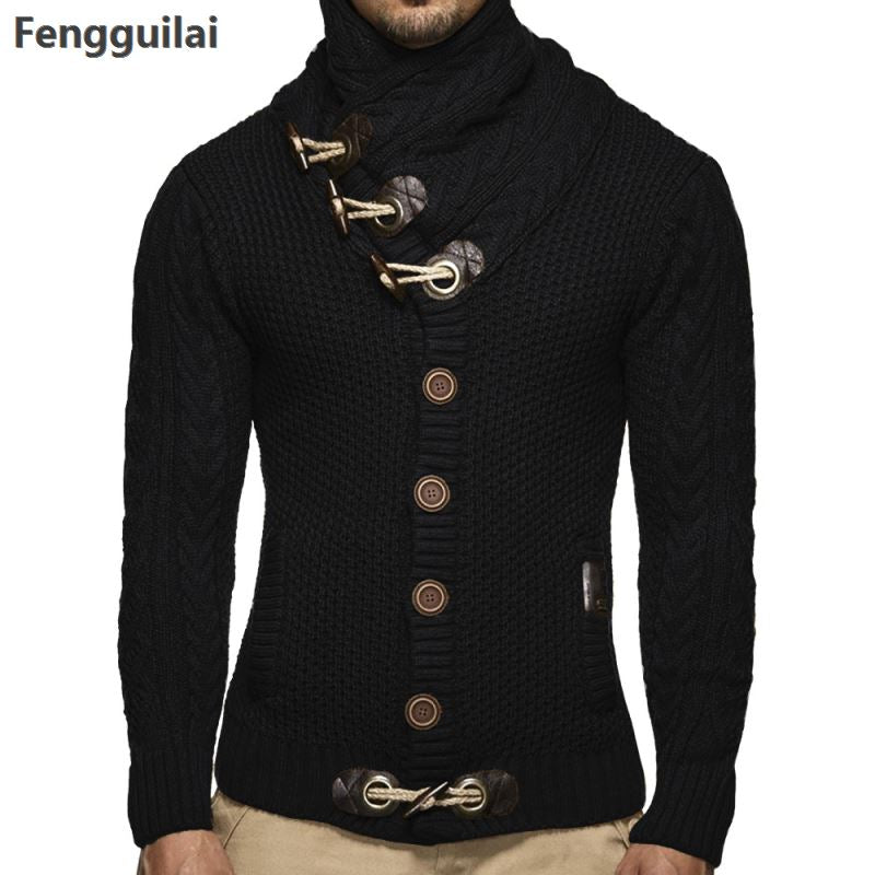 Loose fit knitted cardigan from The Clothing Company Sydney, casual button-up sweater with long sleeves and cozy knit texture.
