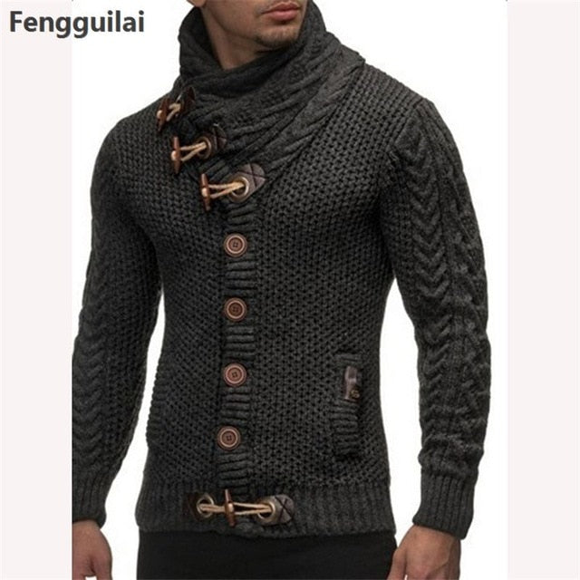 Loose fit knitted cardigan from The Clothing Company Sydney, button-up casual sweater with a relaxed style and soft knit fabric.