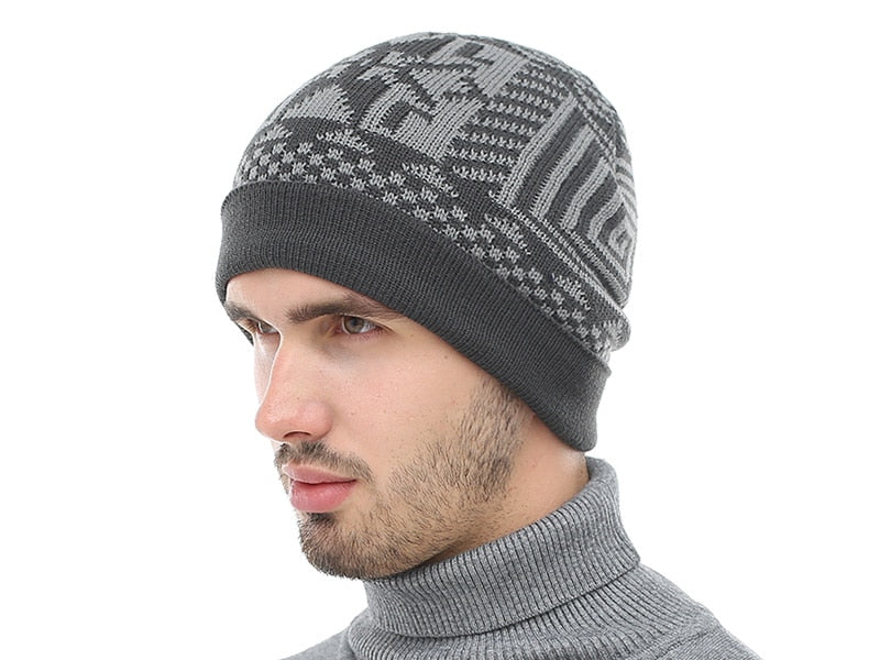 Two-piece winter knitted beanie and scarf set from The Clothing Company Sydney, featuring cozy, textured knit accessories for cold weather.