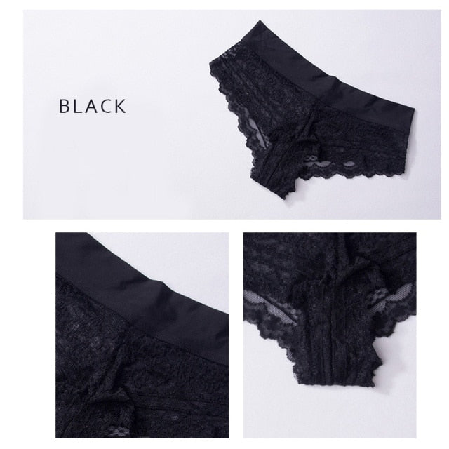 Seamless cotton mix lace thong underwear by The Clothing Company Sydney, featuring ultra-soft fabric and delicate lace details.