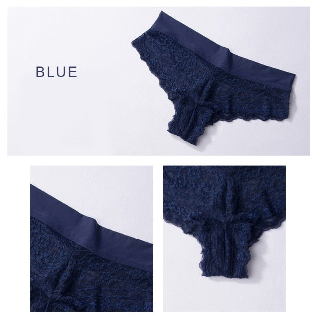 Seamless cotton blend lace thong underwear from The Clothing Company Sydney, ultra soft and comfortable bikini briefs.