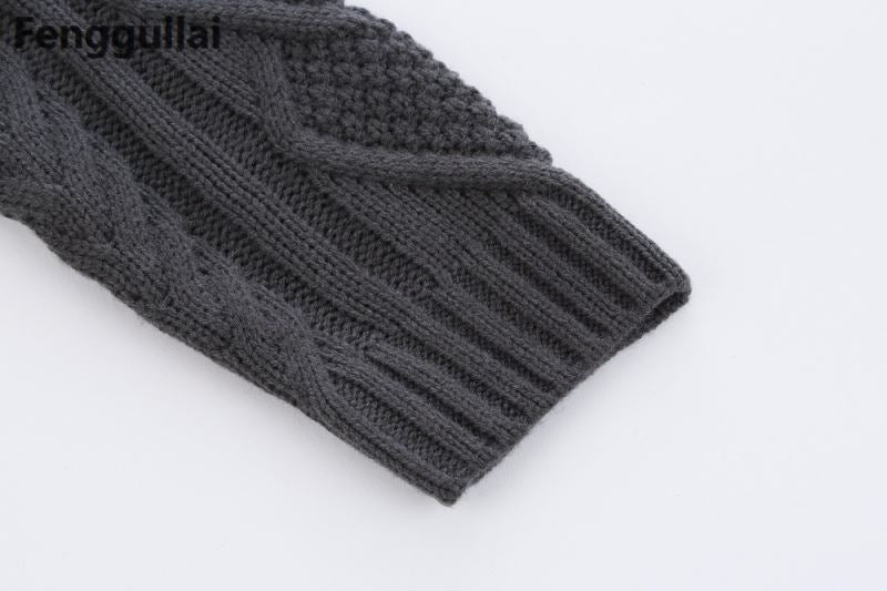 Loose fit knitted cardigan from The Clothing Company Sydney, casual button-up sweater with relaxed style and soft knit fabric.