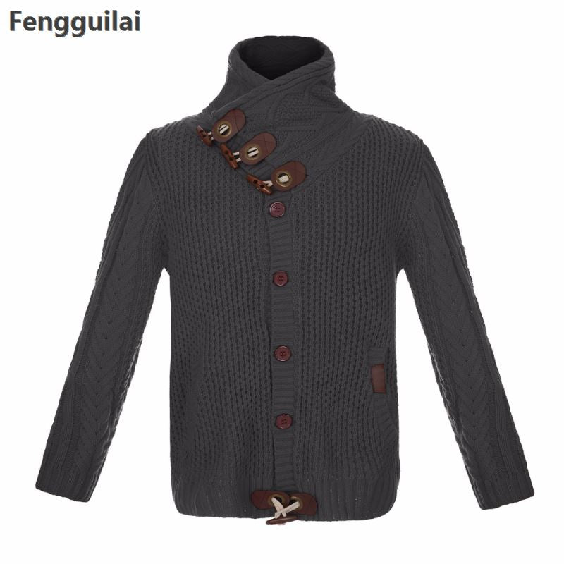 Loose fit knitted cardigan from The Clothing Company Sydney, casual button-up sweater with a relaxed style and soft knit fabric.